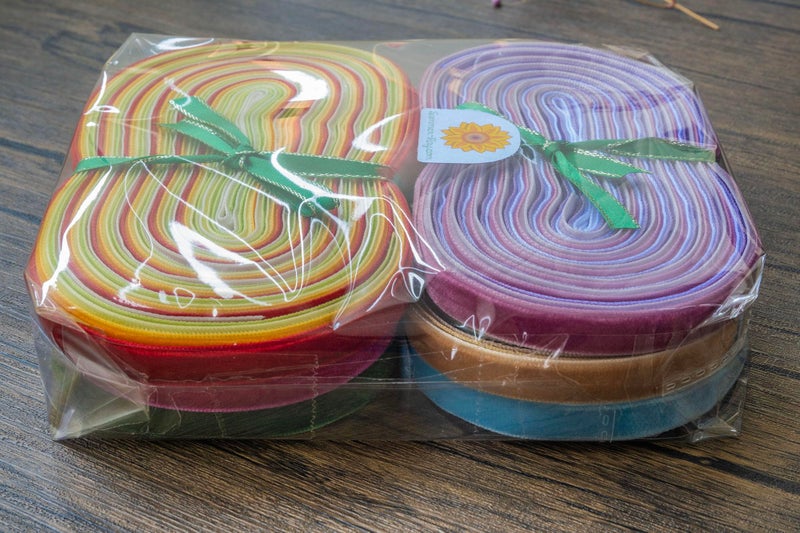 Summer-Ray.com Summer-Ray 50 Yards (2 Yards x 25 Colors) 3/8 "" 10mm Velvet Ribbon Value Pack - Image 5